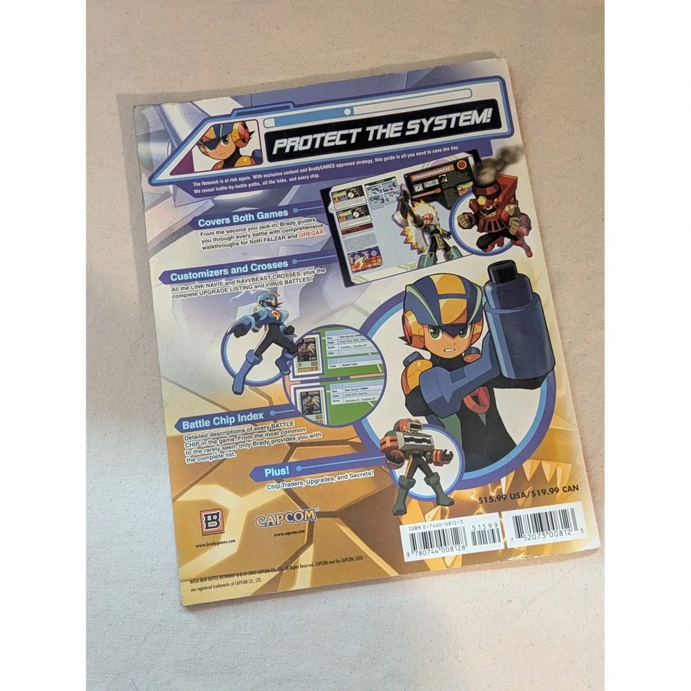 Mega Man Battle Network 6 Cybeast Gregar Falzar BradyGames Strategy Guide GBA